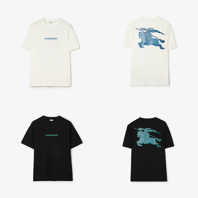 burberry archival logo ekd print cotton t-shirt